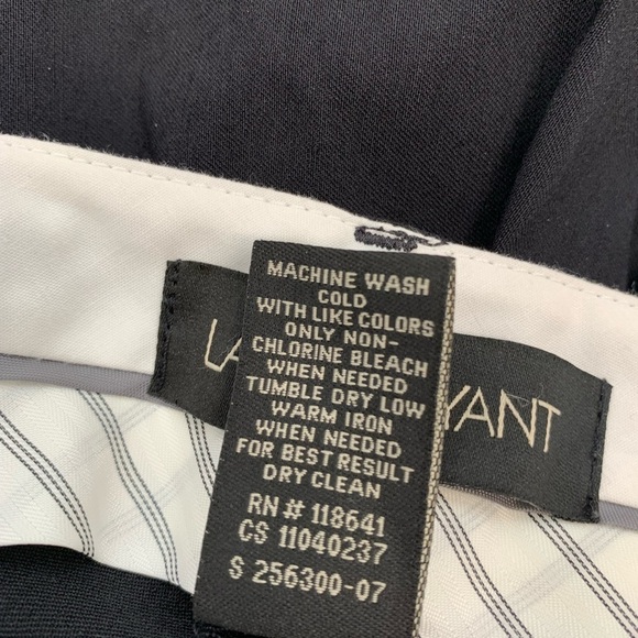 Lane Bryant Pants Woman Size 20 Black Trouser Straight Wide Pockets Stretch - Picture 10 of 14